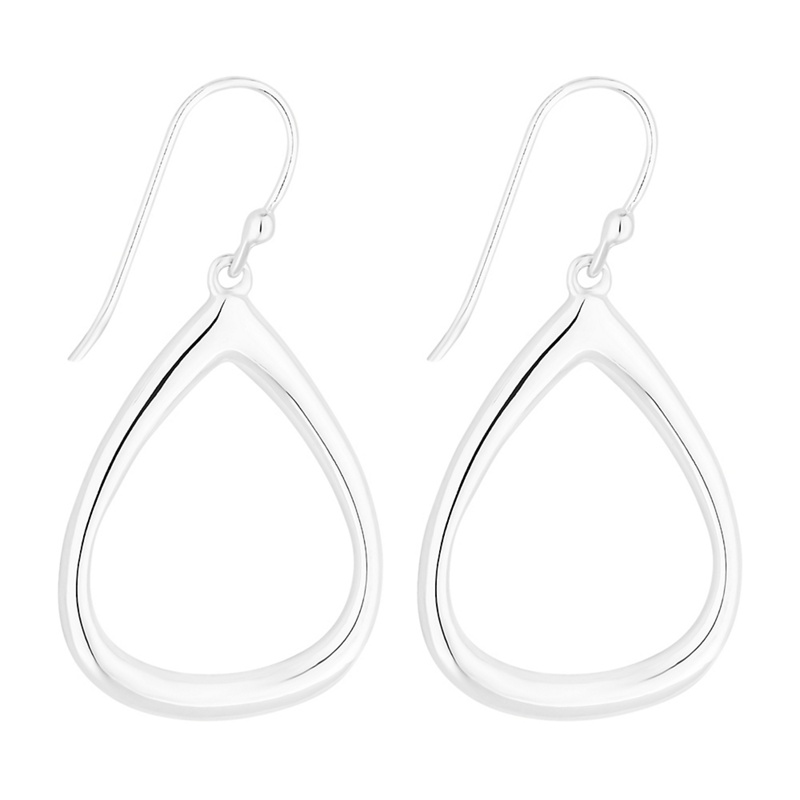 Simply Silver - Sterling Silver Open Peardrop Earrings Review