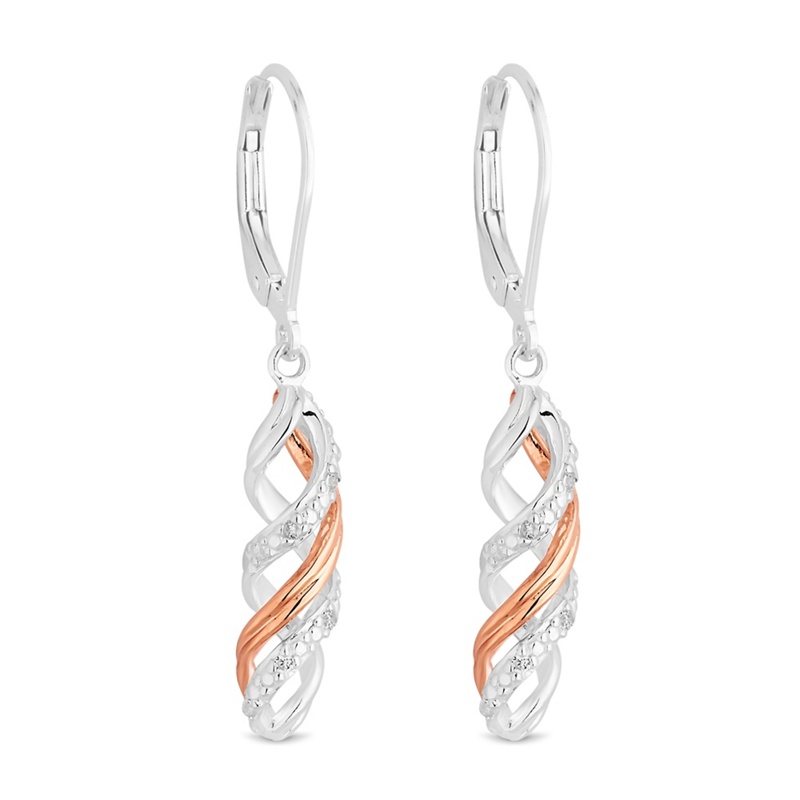 Simply Silver - Sterling Silver Multi Tone Swirl Earrings Review