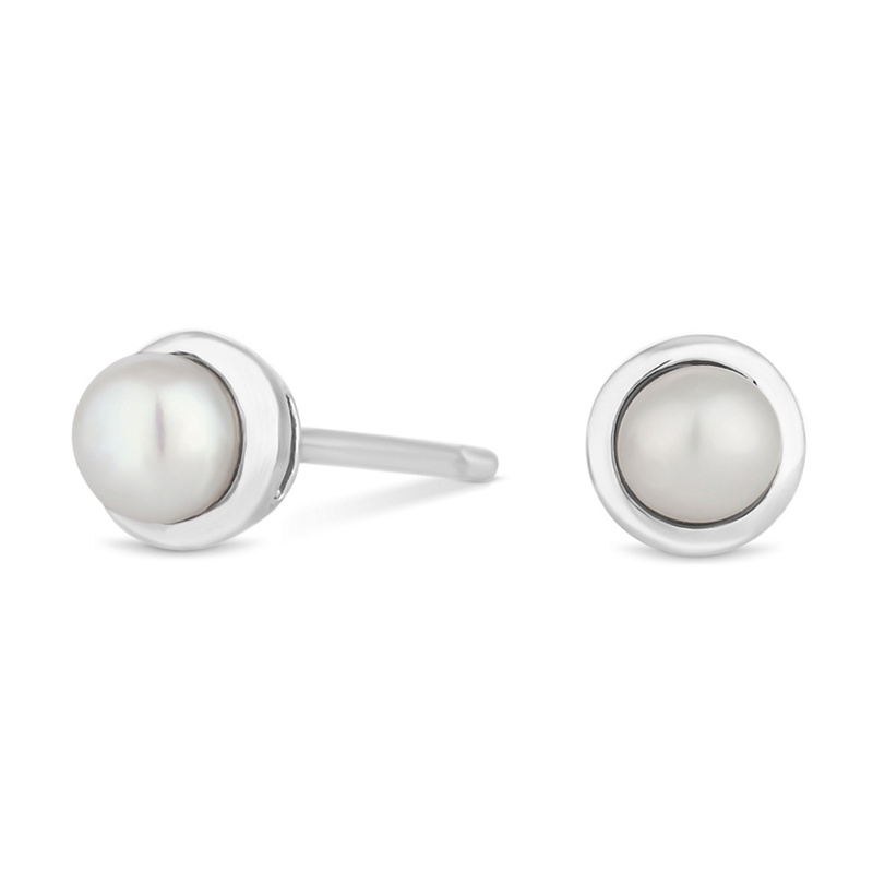 Simply Silver - Sterling Silver June Pearl Birthstone Earrings Review