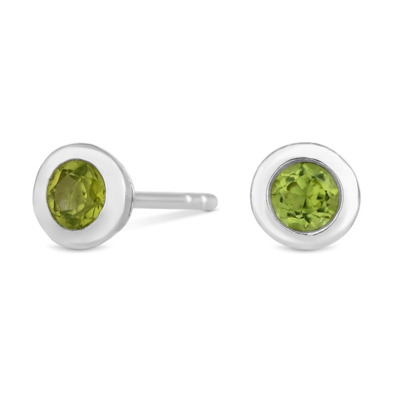 Simply Silver - Sterling Silver August Peridot Birthstone Earrings Review