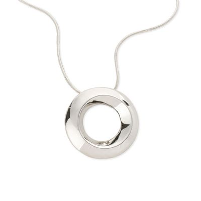 Simply Silver Sterling Silver Circle Pendant