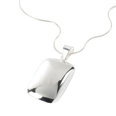 Simply Silver Large Sterling Silver Rectangle Pendant