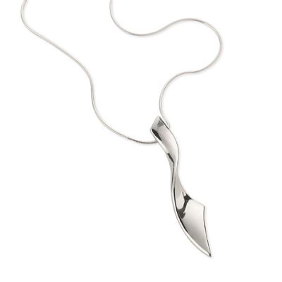 Simply Silver Twisted Sterling Silver Pendant