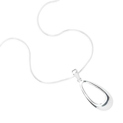 Simply Silver Sterling Silver Teardrop Cutout Pendant