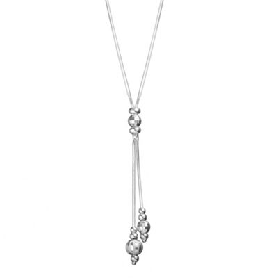 Simply Silver Sterling Silver Lariot Ball Necklace