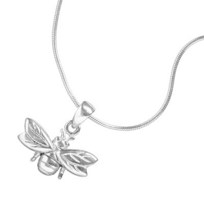 Simply Silver Sterling Silver Bee Pendant