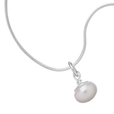 Simply Silver Classic Freshwater Pearl Sterling Silver Pendant