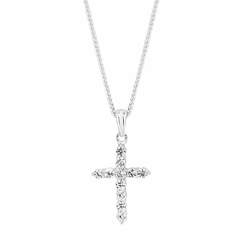 Simply Silver - Sterling Silver Cubic Zirconia Cross Necklace Review