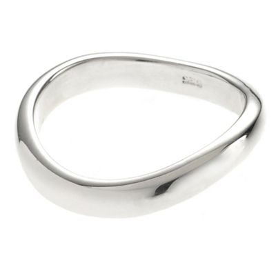 Simply Silver Curved Sterling Silver Ring
