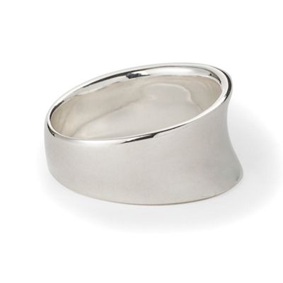 Simply Silver Wide Sterling Silver Ring