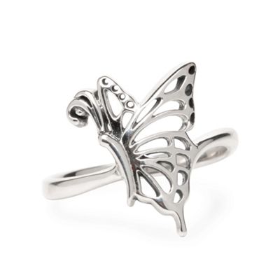 Simply Silver Sterling Silver Butterfly Ring