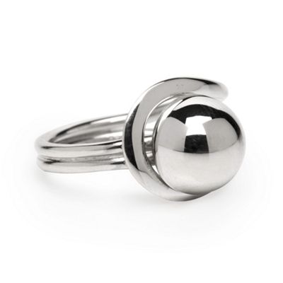 Simply Silver Sterling Silver Ball And Loop Ring