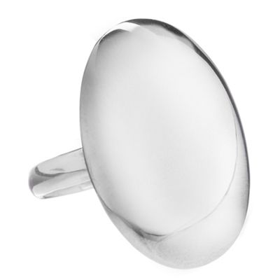 Simply Silver Sterling Silver Statement Oval Ring