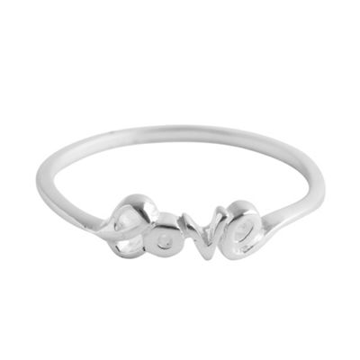 Simply Silver Sterling Silver Love Ring