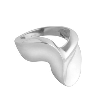 Simply Silver Sterling Silver Wave Statement Ring