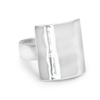 Simply Silver Sterling Silver Statement Square Ring