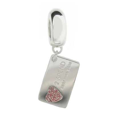 Truth Sterling Silver Pink Credit Card Charm