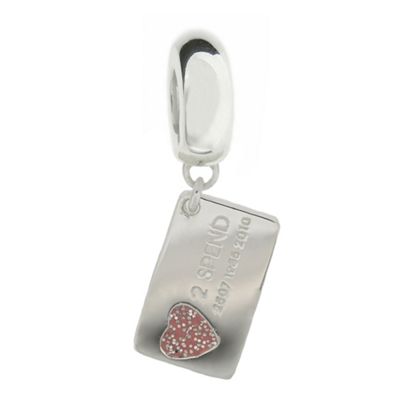 Truth Sterling Silver Pink Credit Card Charm
