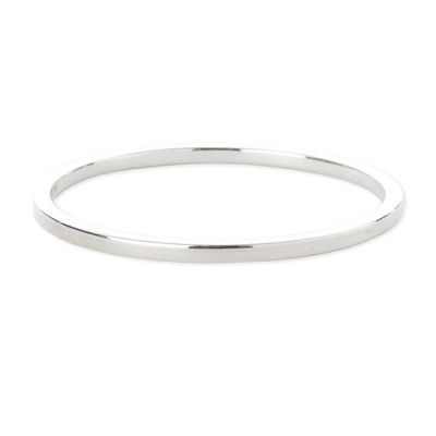 Simply Silver Sterling Silver Plain Bangle