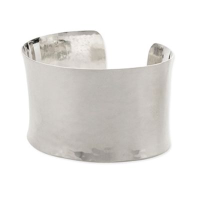 Simply Silver Sterling Silver Hammered Cuff