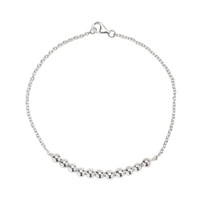 Simply Silver Sterling Silver Bead Bracelet