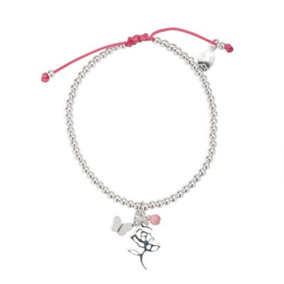 Simply Silver Sterling Silver Charm Friendship Bracelet