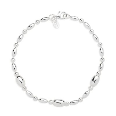 Simply Silver Sterling Silver Nugget Bracelet