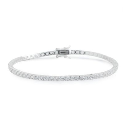 Simply Silver Sterling Silver Cubic Zirconia Bracelet