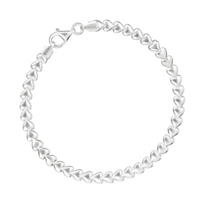 Simply Silver Sterling Silver Smooth Heart Bracelet
