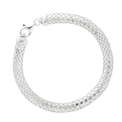 Simply Silver Sterling Silver Cobra Chain Bracelet