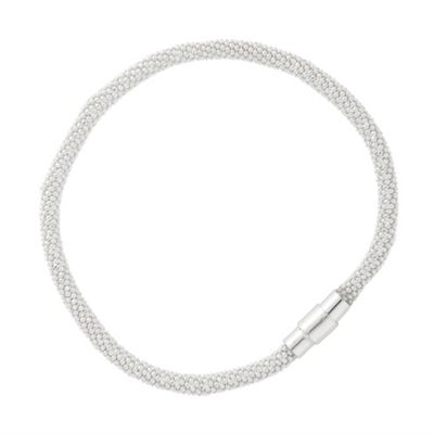 Simply Silver Sterling Silver Mesh Magnetic Bracelet
