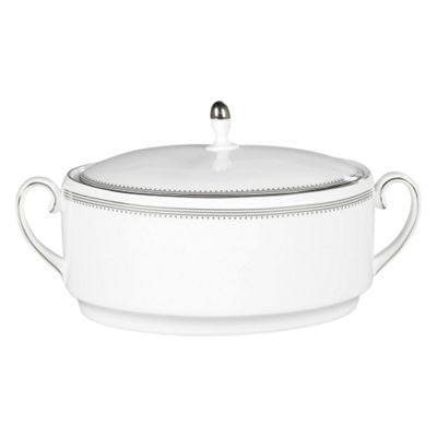 White Grossgrain soup tureen