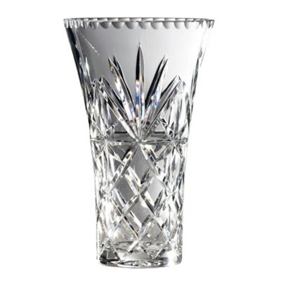 ... Large 24% lead crystal 'Newbury' hollow sided vase- at Debenhams