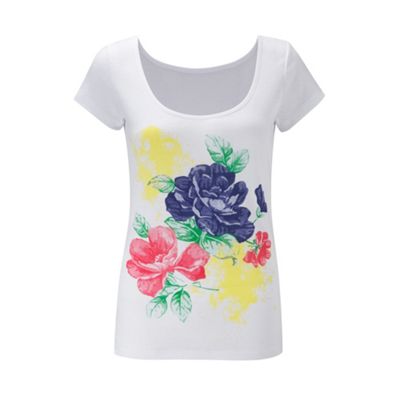 Bright floral tee