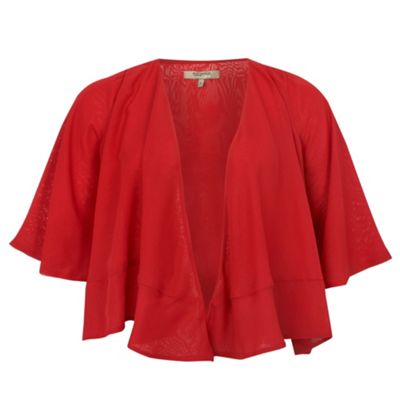 Red chiffon occasion jacket                                                                                                     
