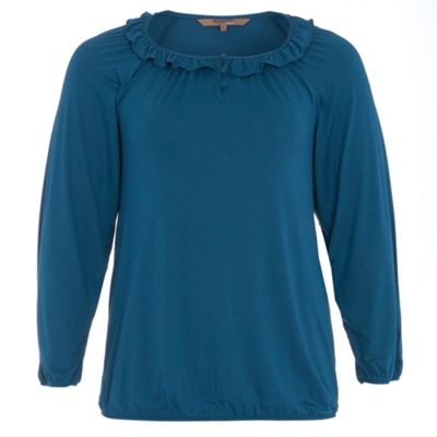 Turquoise gypsy jersey top                                                                                                      