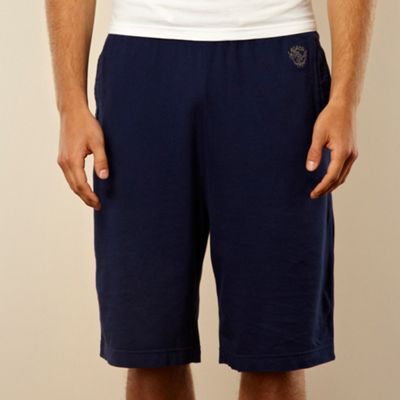 Navy logo sweat shorts                                                                                                          
