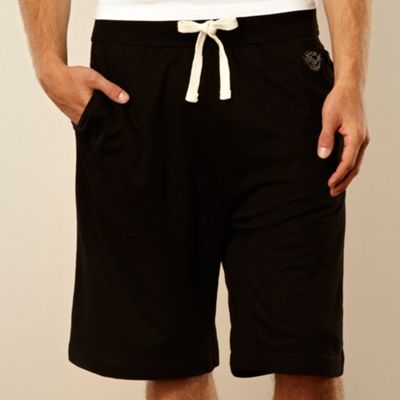 Black logo sweat shorts                                                                                                         