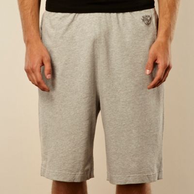 Grey logo sweat shorts                                                                                                          
