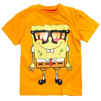 Character Boys orange Spongebob glasses t-shirt