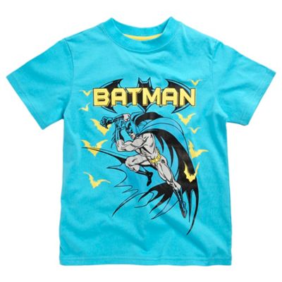 Character Boys turquoise Batman print t-shirt