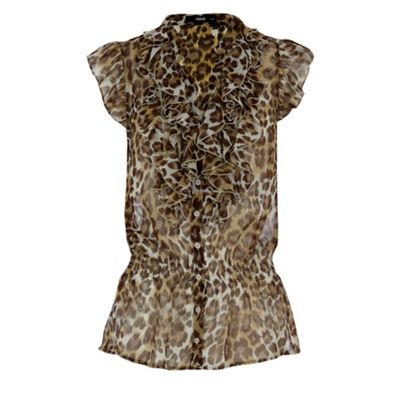 Oasis Leopard print blouse