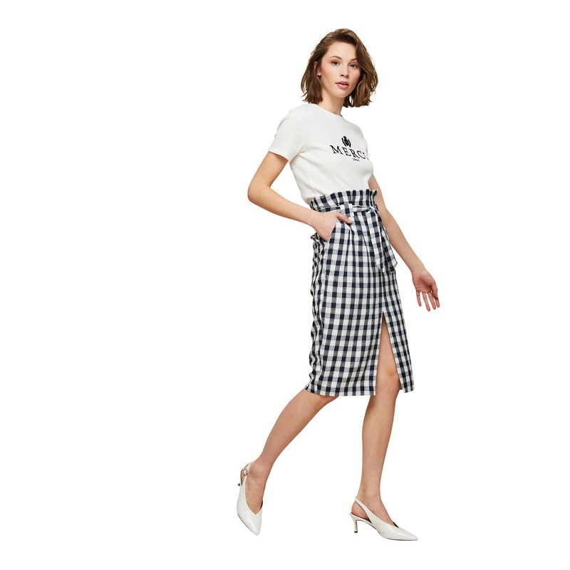 Miss Selfridge - Gingham Paper Bag Pencil Skirt Review