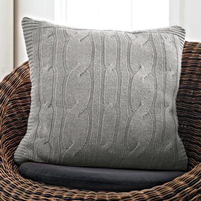 Cashback The grey Hamish cushion from Sheridan features an oversize cable kni...