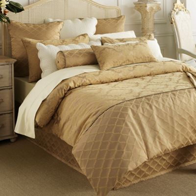 Dark gold Lusanne bed linen