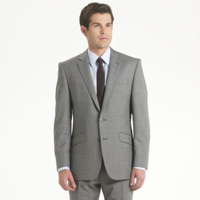 Grey Semi Plain Suit Jacket
