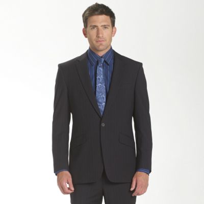 Navy Stripe Performance Suit Jacket