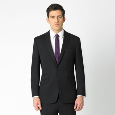Black Plain Suit Jacket