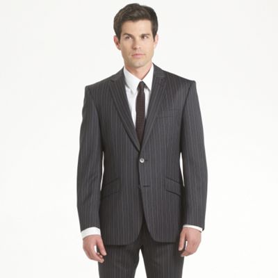 Grey Stripe Suit Jacket