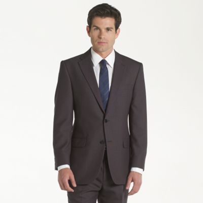 Grey Semi Plain Business Suit Jacket